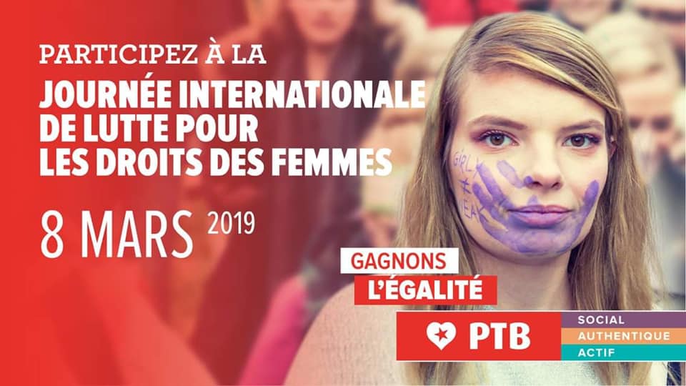 PREMIÈRE GRÈVE DES FEMMES EN BELGIQUE LE 8 MARS PROCHAIN